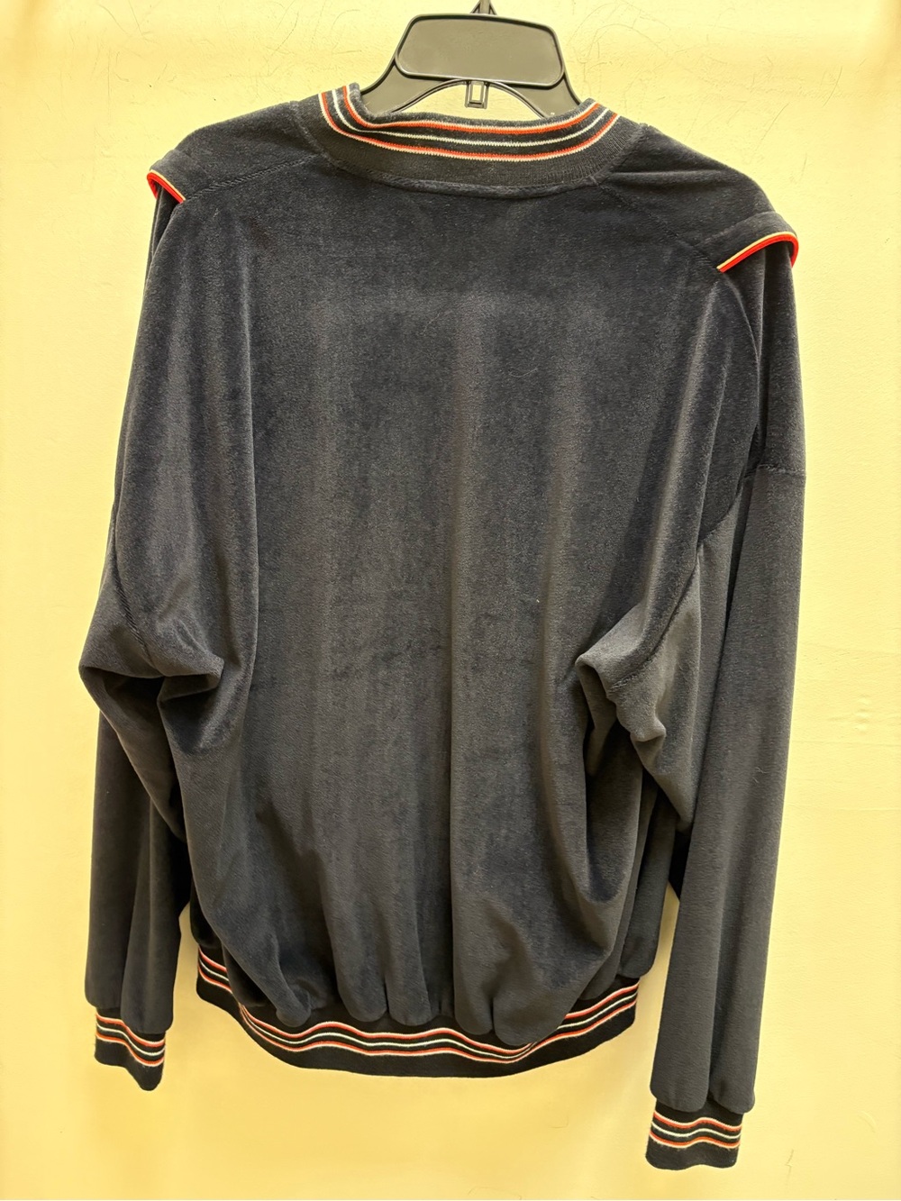 Christian Dior Vintage Black Velour Track Suit w/Red Trim-good condition -Sze XL - Picture 7 of 16